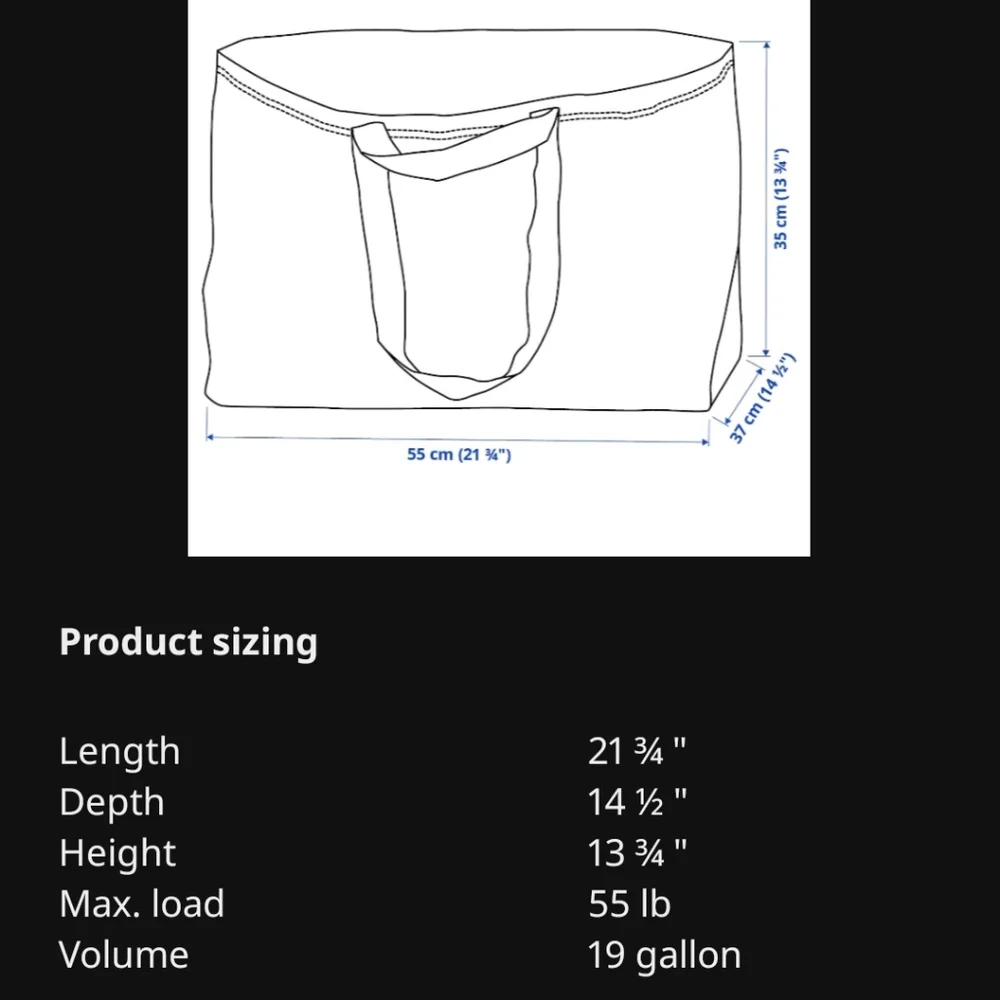 🆕️ ikea • 4 frakta bags